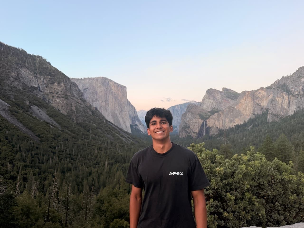 Arav Rawat at Yosemite Valley